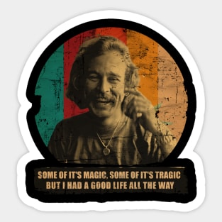 Jimmy buffett //thank you for everything (quotess) Sticker